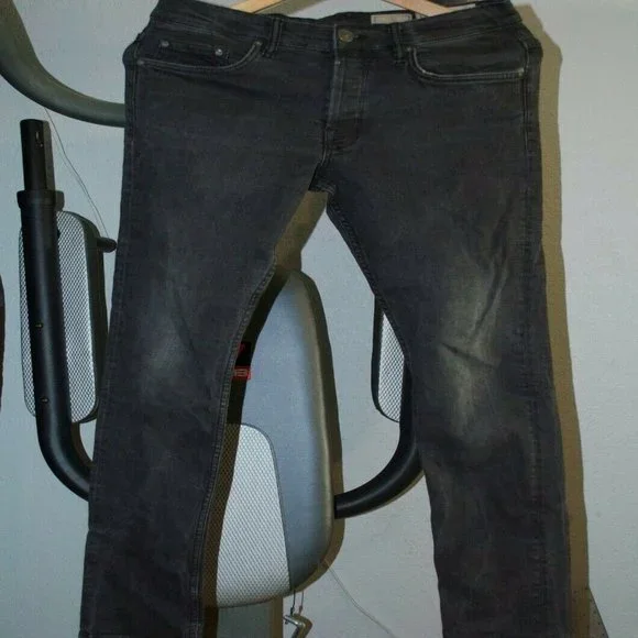 Mens All Saints Print Cigarette Skinny Fit 30W jean